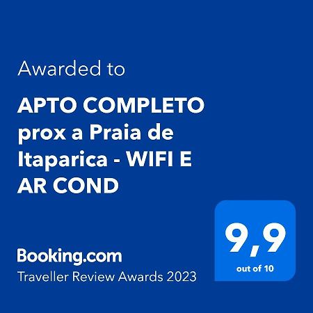 Apto Completo Prox A Praia De Itaparica - Wifi E Ar Cond 빌라베야 외부 사진